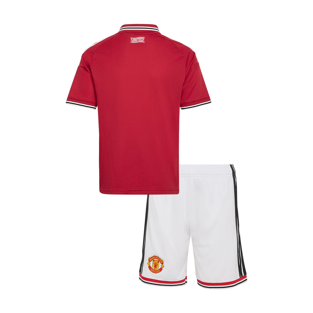 Set Tricouri Fotbal Manchester United Acasă 2026/27 Pentru Copii - Premium