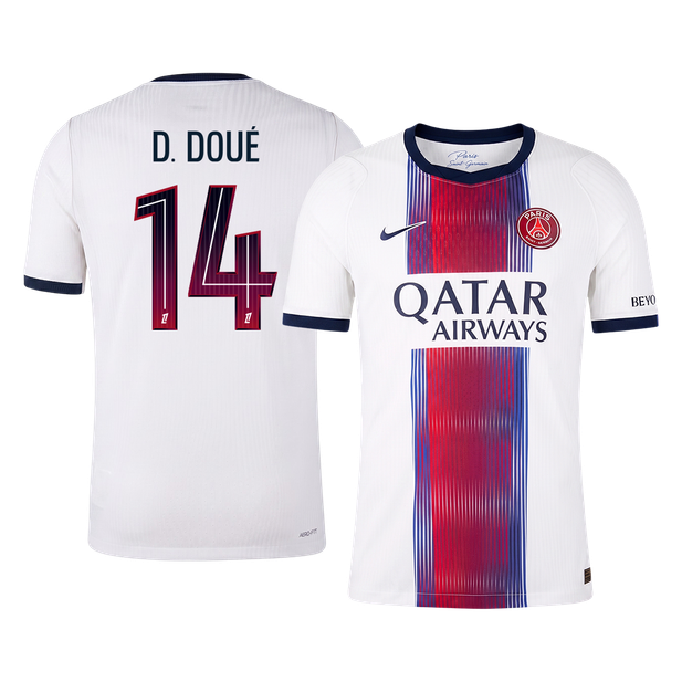 Tricouri Fotbal PSG D. DOUÉ #14 Deplasare 2026/27 Authentic