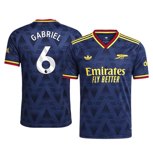 Tricouri Fotbal Arsenal GABRIEL #6 Deplasare 2026/27 Authentic
