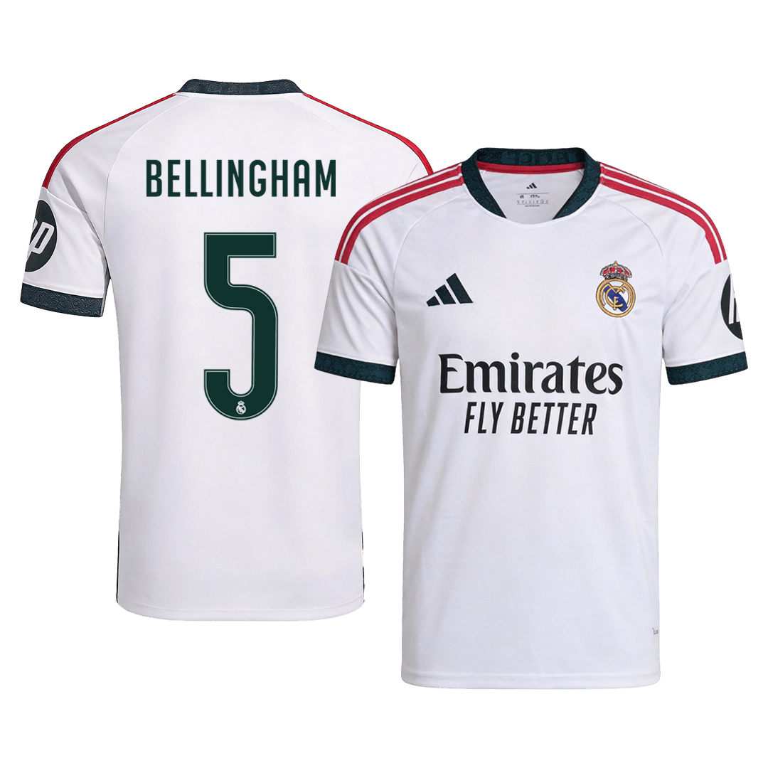 Tricouri Fotbal Real Madrid BELLINGHAM #5 Acasă 2026/27 - Premium