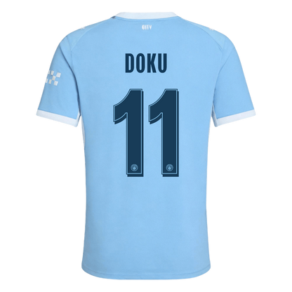 Tricouri Fotbal Manchester City DOKU #11 Acasă 2026/27 Authentic - UCL