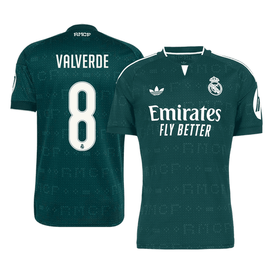 Tricouri Fotbal Real Madrid VALVERDE #8 Deplasare 2026/27