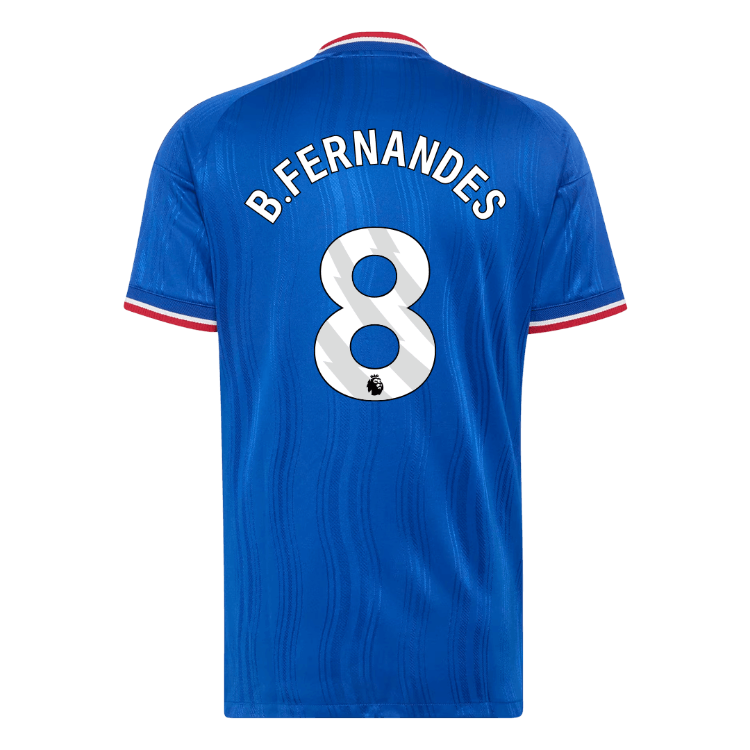 Tricouri Fotbal Manchester United B. FERNANDES #8 Deplasare 2026/27 Authentic