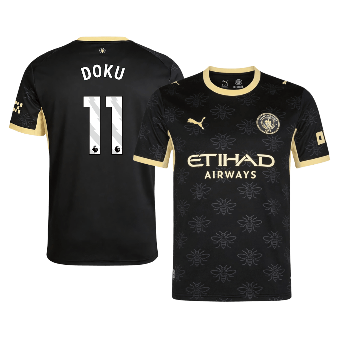 Tricouri Fotbal Manchester City DOKU #11 Deplasare 2026/27