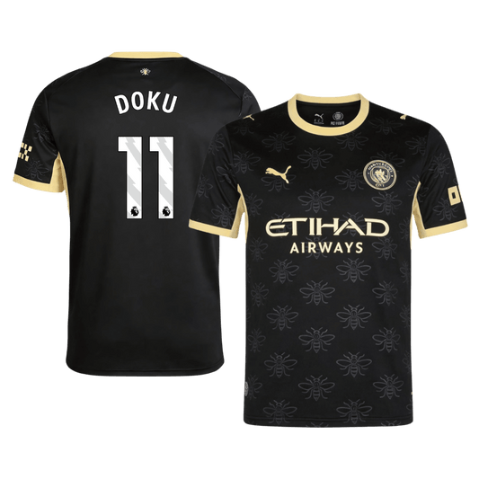 Tricouri Fotbal Manchester City DOKU #11 Deplasare 2026/27
