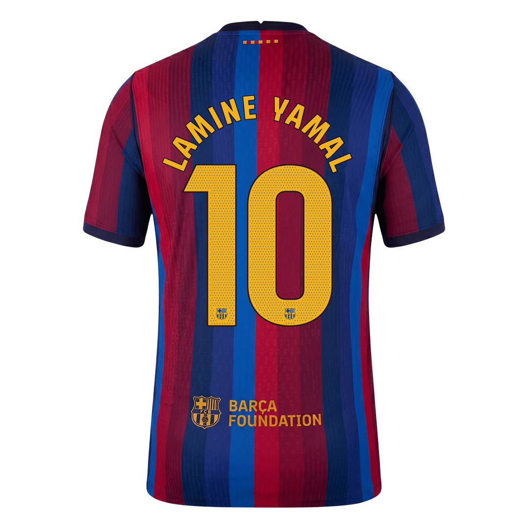 Tricouri Fotbal Barcelona LAMINE YAMAL #10 Acasă 2026/27 Authentic