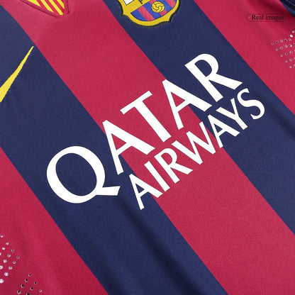 Tricouri Fotbal Vintage Barcelona NEYMAR JR #11 Acasă 2014/15