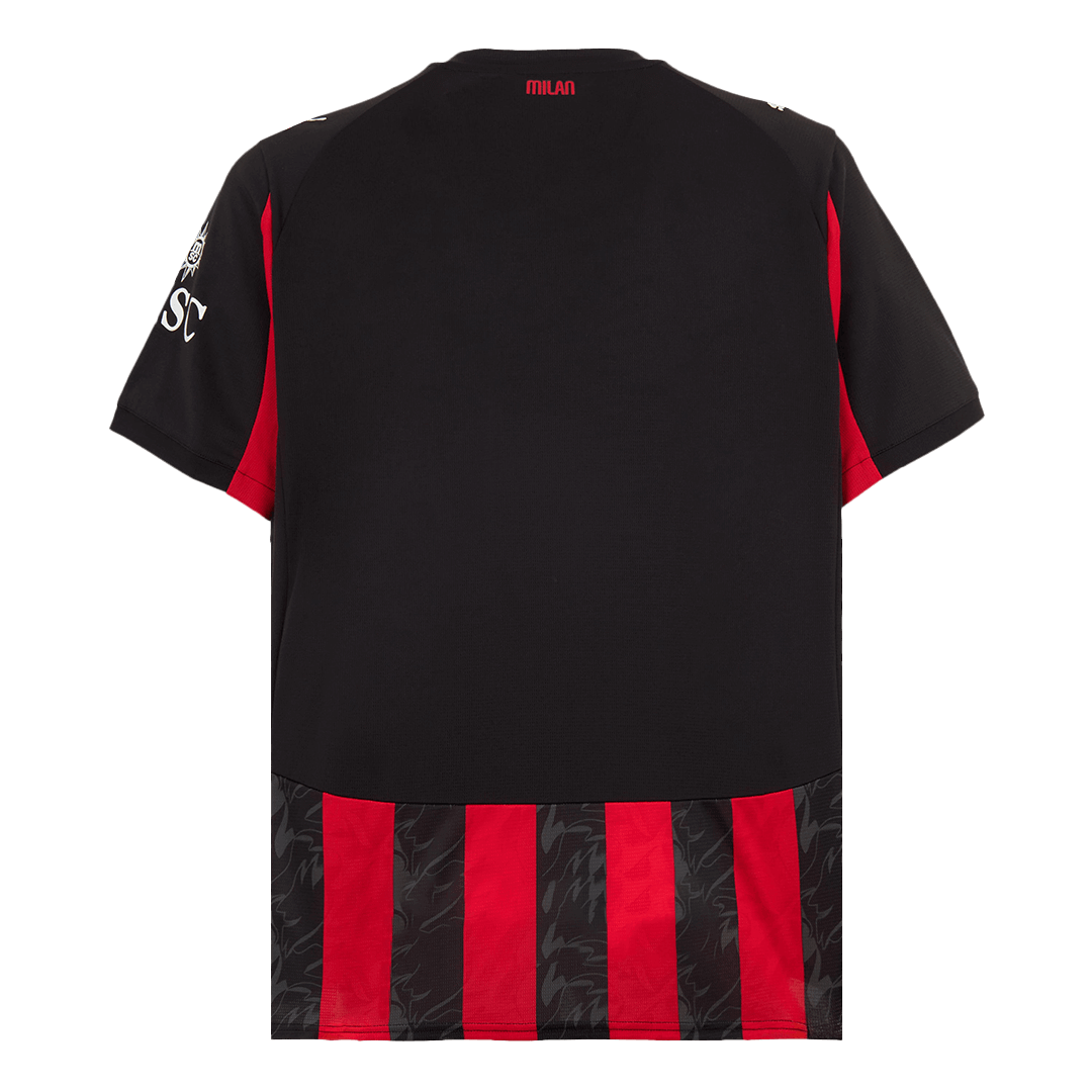 Tricouri Fotbal AC Milan Acasă 2025/26 (mărime mare) - Premium