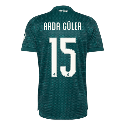 Tricouri Fotbal Real Madrid ARDA GÜLER #15 Deplasare 2026/27 Authentic