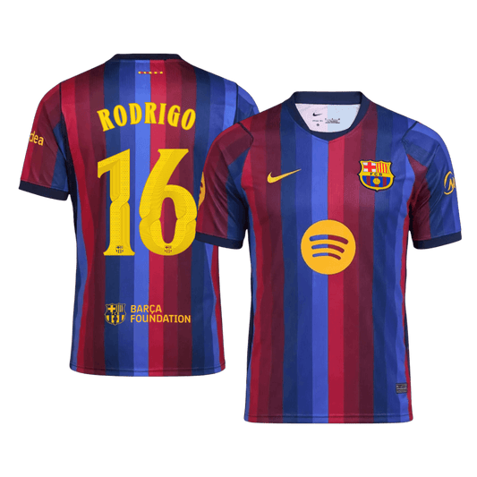 Tricouri Fotbal Barcelona RODRIGO #16 Acasă 2026/27 - UCL - Premium