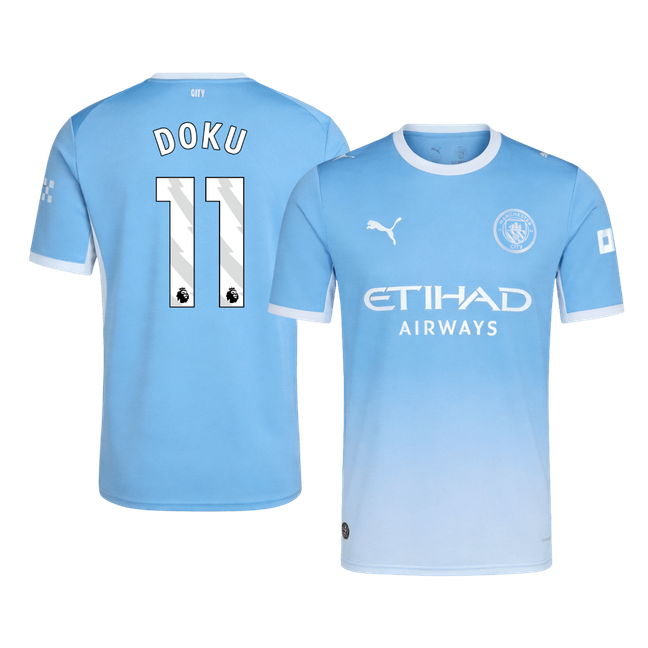 Tricouri Fotbal Manchester City DOKU #11 Acasă 2026/27