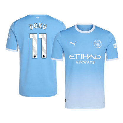 Tricouri Fotbal Manchester City DOKU #11 Acasă 2026/27