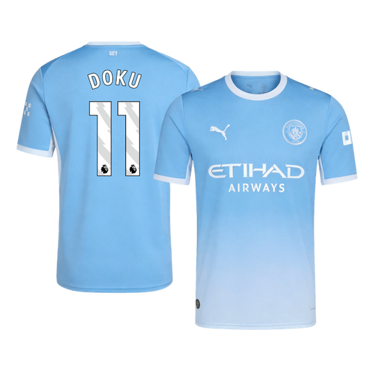 Tricouri Fotbal Manchester City DOKU #11 Acasă 2026/27