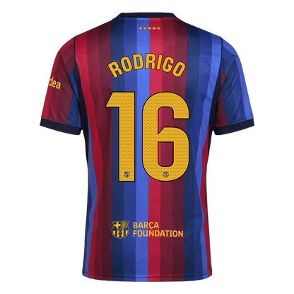 Tricouri Fotbal Barcelona RODRIGO #16 Acasă 2026/27 - Premium