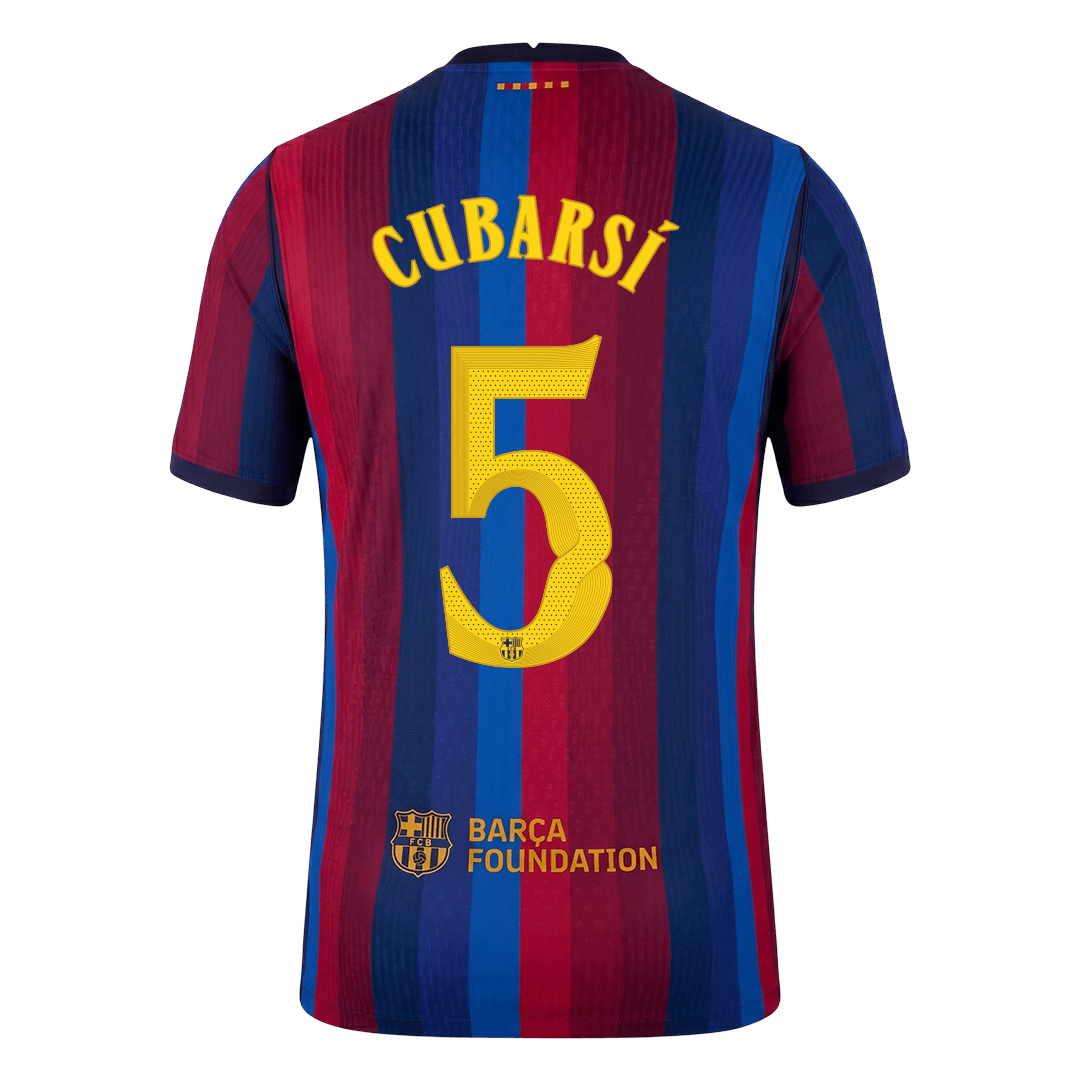 Tricouri Fotbal Barcelona CUBARSÍ #5 Acasă 2026/27 Authentic - UCL
