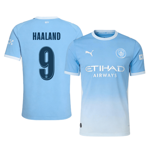 Tricouri Fotbal Manchester City HAALAND #9 Acasă 2026/27 Authentic - UCL
