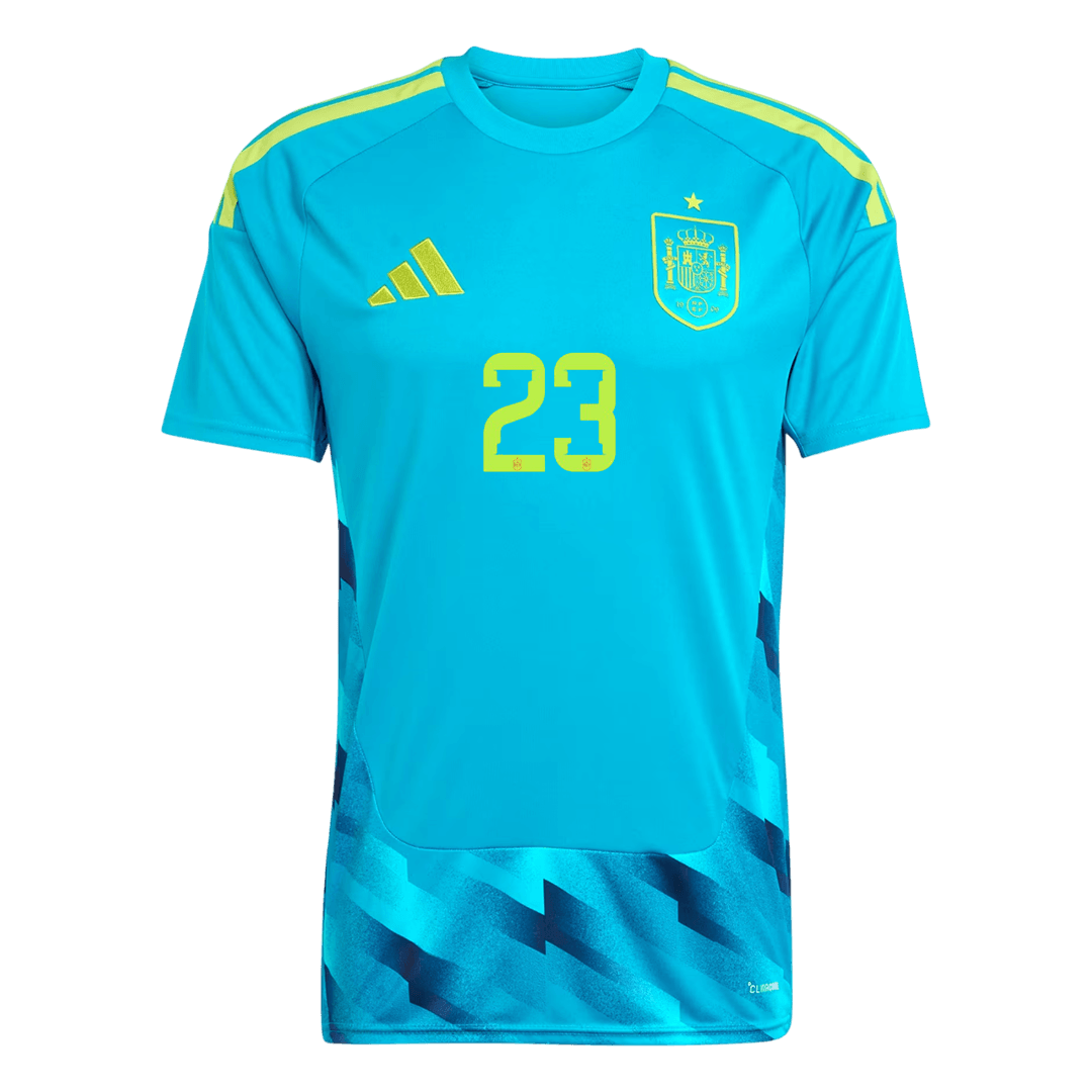Tricouri Fotbal Spania UNAI SIMÓN #23 Cupa Mondială 2026
