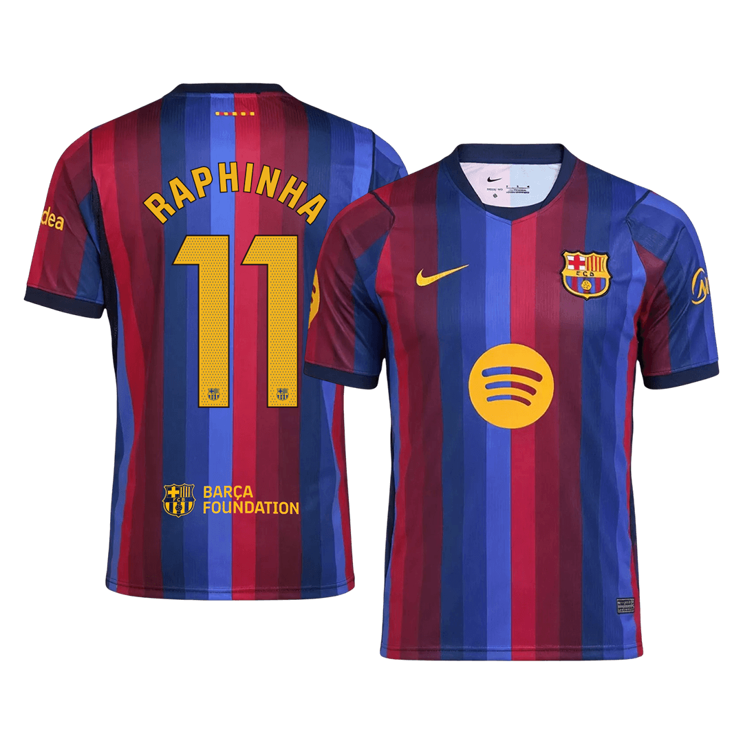 Tricouri Fotbal Barcelona RAPHINHA #11 Acasă 2026/27 - Premium