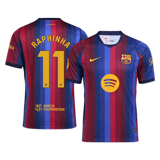 Tricouri Fotbal Barcelona RAPHINHA #11 Acasă 2026/27 - Premium