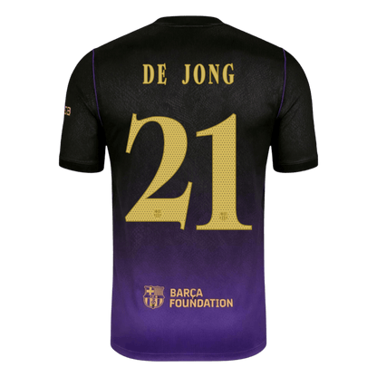 Tricouri Fotbal Barcelona DE JONG #21 Deplasare 2026/27 - UCL