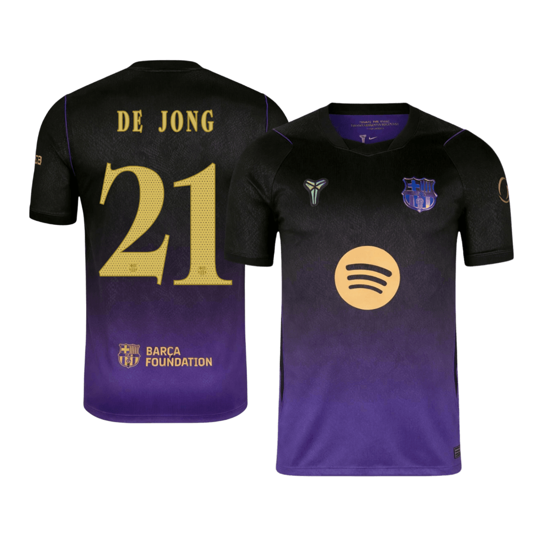 Tricouri Fotbal Barcelona DE JONG #21 Deplasare 2026/27 - UCL