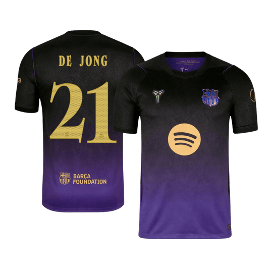 Tricouri Fotbal Barcelona DE JONG #21 Deplasare 2026/27 - UCL