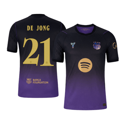Tricouri Fotbal Barcelona DE JONG #21 Deplasare 2026/27 Authentic - UCL