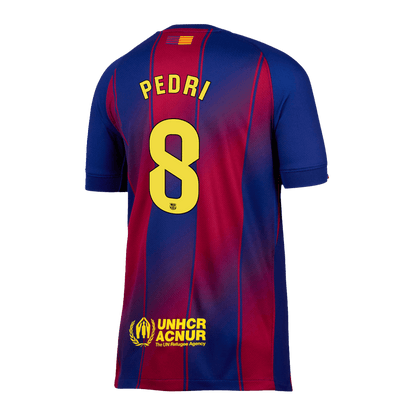 Tricouri Fotbal Barcelona PEDRI #8 Acasă 2025/26 - Premium (mărime mare)