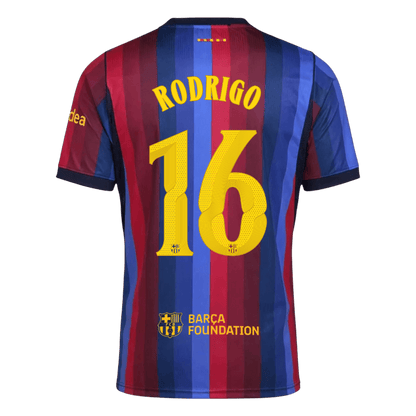 Tricouri Fotbal Barcelona RODRIGO #16 Acasă 2026/27 - UCL - Premium