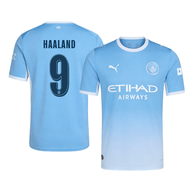 Tricouri Fotbal Manchester City HAALAND #9 Acasă 2026/27 - UCL