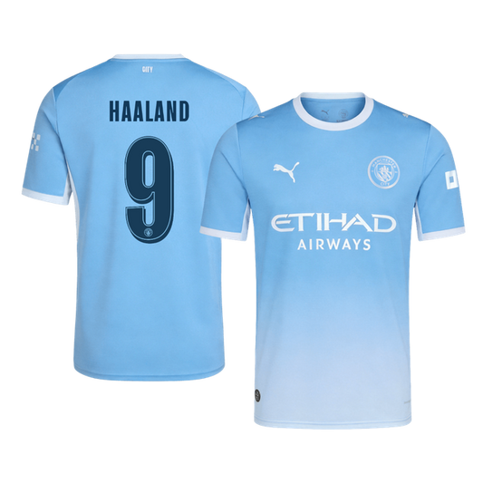 Tricouri Fotbal Manchester City HAALAND #9 Acasă 2026/27 - UCL