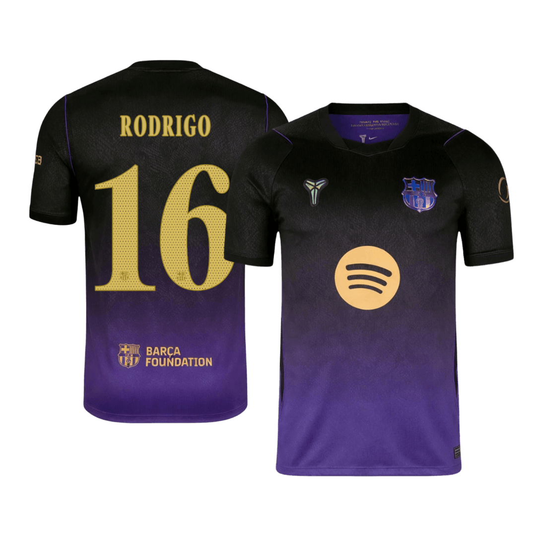 Tricouri Fotbal Barcelona RODRIGO #16 Deplasare 2026/27 - UCL