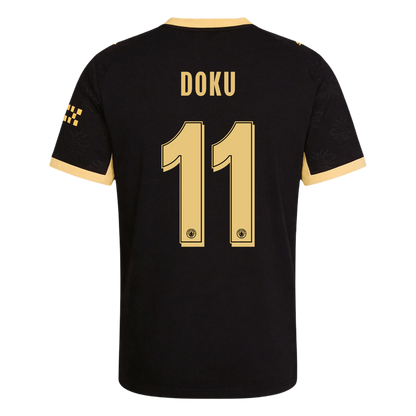 Tricouri Fotbal Manchester City DOKU #11 Deplasare 2026/27 Authentic - UCL