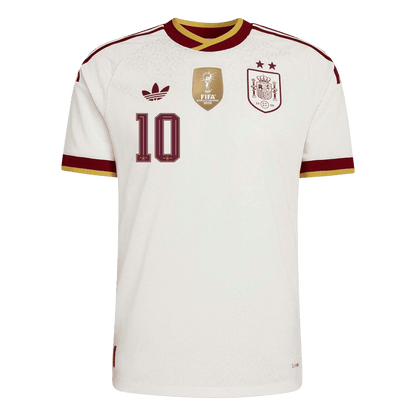 Tricouri Fotbal Spania OLMO #10 Deplasare Cupa Mondială 2026 Authentic - Champion Edition