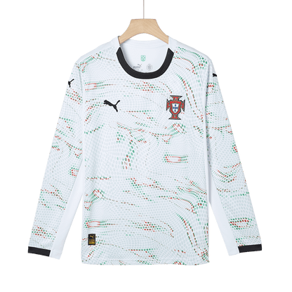 Tricouri Fotbal Portugalia Deplasare 2025 Mânecă Lungă