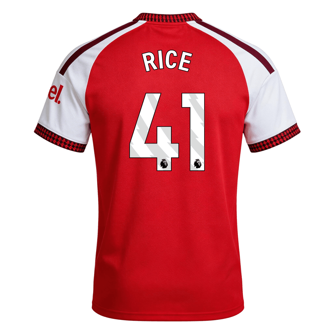 Tricouri Fotbal Arsenal RICE #41 Acasă 2026/27 - Premium