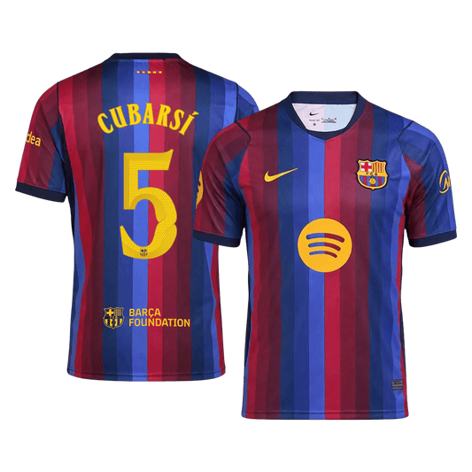 Tricouri Fotbal Barcelona CUBARSÍ #5 Acasă 2026/27 - UCL - Premium
