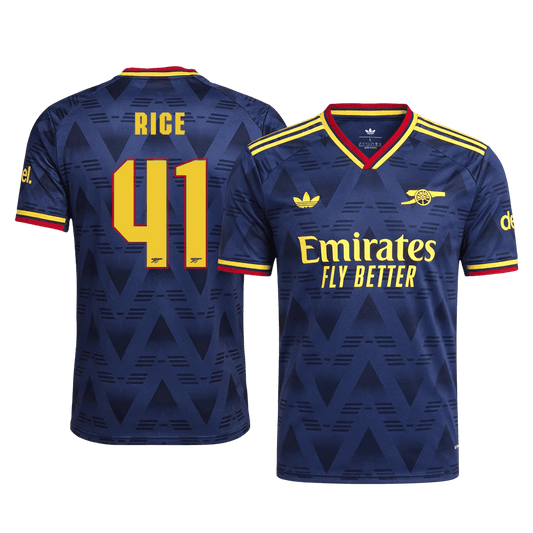 Tricouri Fotbal Arsenal RICE #41 Deplasare 2026/27 Authentic - UCL