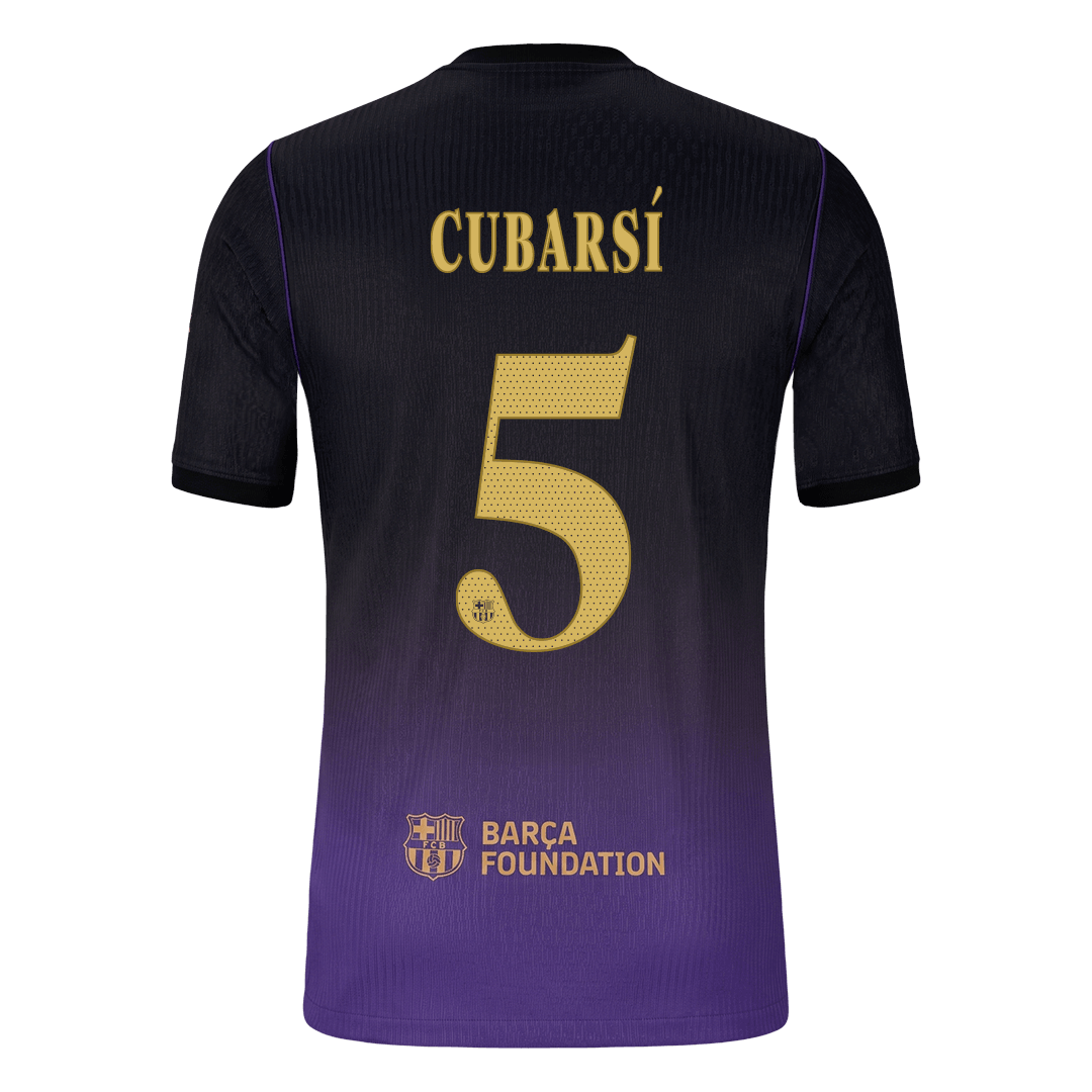Tricouri Fotbal Barcelona CUBARSÍ #5 Deplasare 2026/27 Authentic - UCL