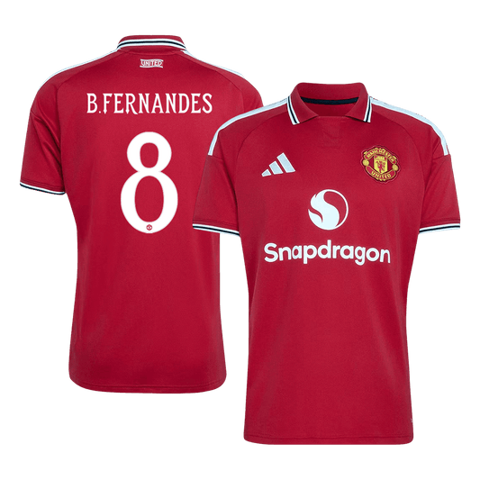 Tricouri Fotbal Manchester United B.FERNANDES #8 Acasă 2026/27 - UCL - Premium