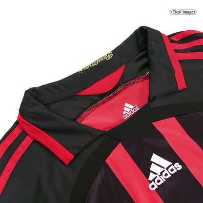 Tricouri Fotbal Vintage AC Milan Acasă 2006/07 Mânecă Lungă