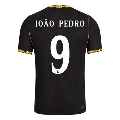 Tricouri Fotbal Chelsea JOÃO PEDRO #9 Deplasare 2026/27 Authentic - UCL