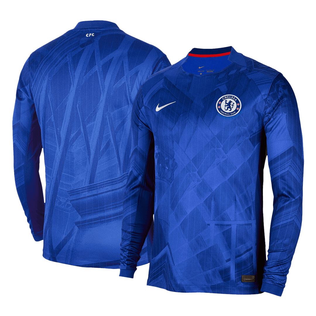 Tricouri Fotbal Chelsea Acasă 2025/26 Mânecă Lungă (mărime mare)