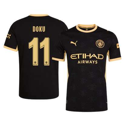 Tricouri Fotbal Manchester City DOKU #11 Deplasare 2026/27 Authentic - UCL