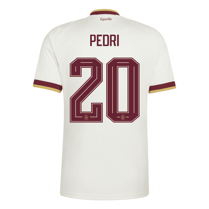 Tricouri Fotbal Spania PEDRI #20 Deplasare Cupa Mondială 2026 - Champion Edition