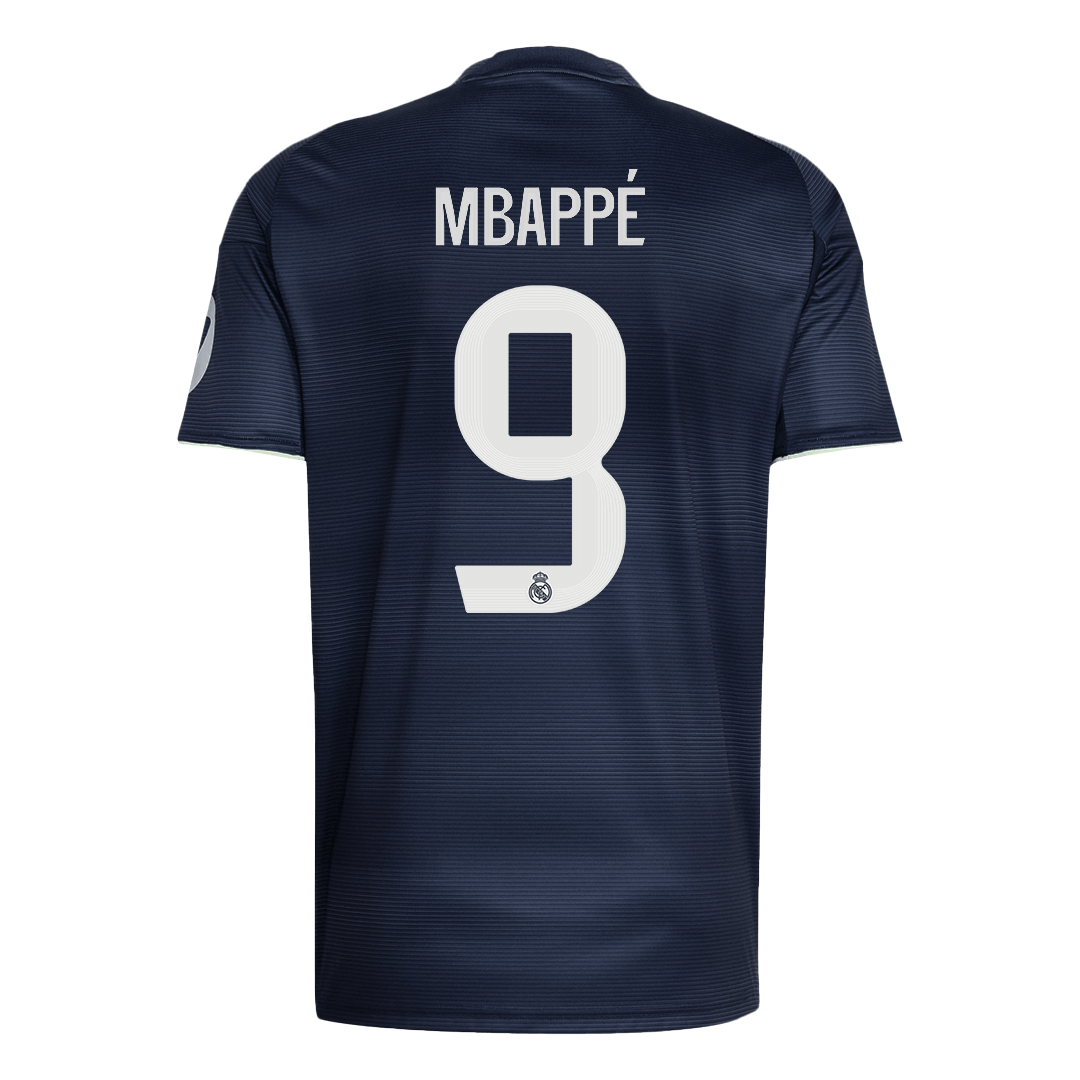 Tricouri Fotbal Real Madrid MBAPPÉ #9 Deplasare 2025/26 (mărime mare) - Premium