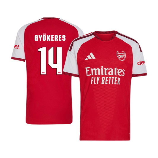 Tricouri Fotbal Arsenal GYÖKERES #14 Acasă 2026/27 Authentic - UCL
