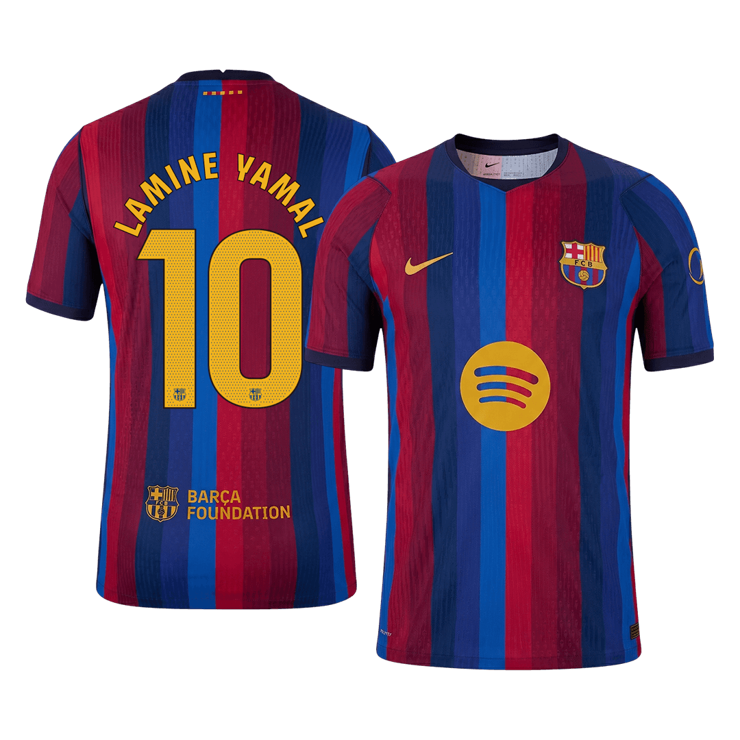 Tricouri Fotbal Barcelona LAMINE YAMAL #10 Acasă 2026/27 Authentic