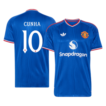 Tricouri Fotbal Manchester United CUNHA #10 Deplasare 2026/27 Authentic - UCL