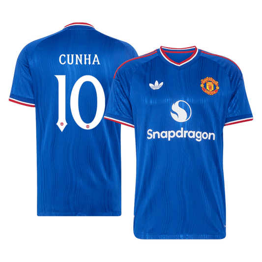 Tricouri Fotbal Manchester United CUNHA #10 Deplasare 2026/27 Authentic - UCL